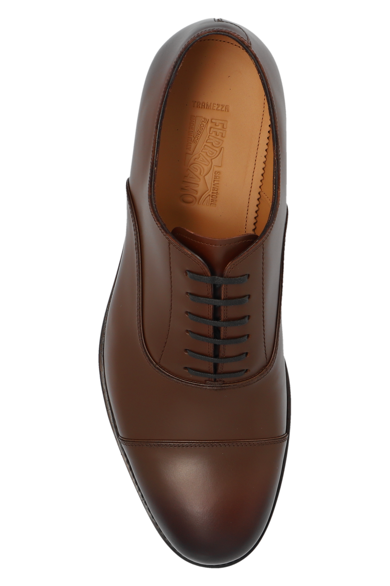 【23AW NEW】FERRAGAMO_man / オックスフォード シューズ /Brown FERRAGAMO Leather Oxford shoes | Men's Shoes | Vitkac